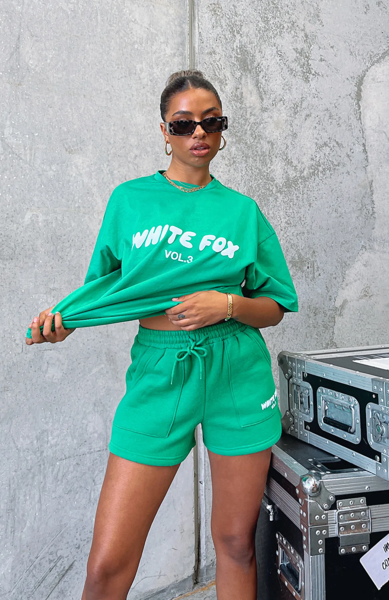 White Fox Boutique Offstage Oversized Tee Amazon green Best