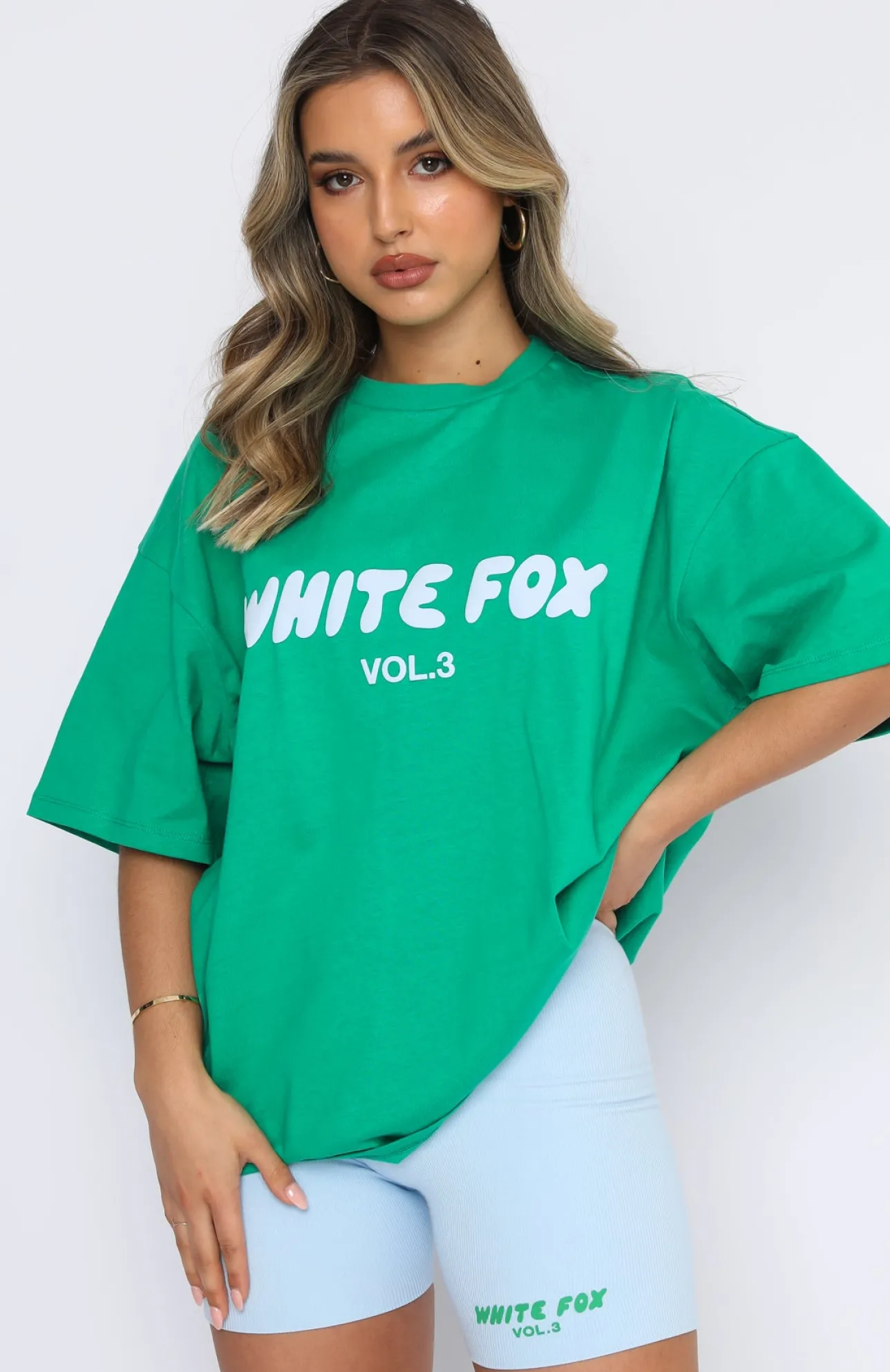 White Fox Boutique Offstage Oversized Tee Amazon green Best